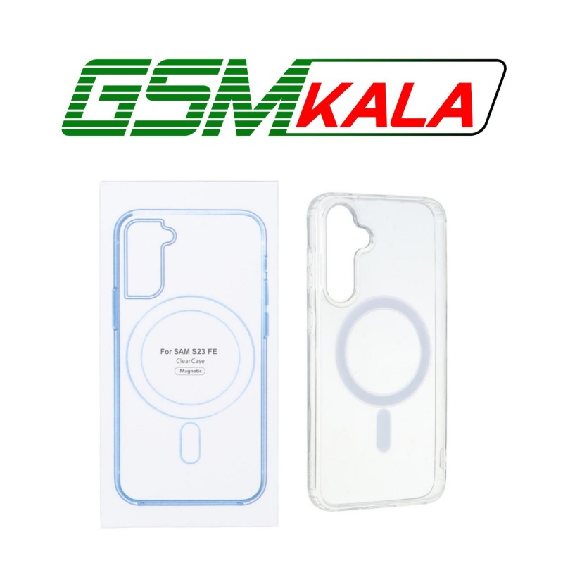 قاب شفاف Samsung Galaxy S23 FE با قابلیت شارژ MagSafe (پک دار)
