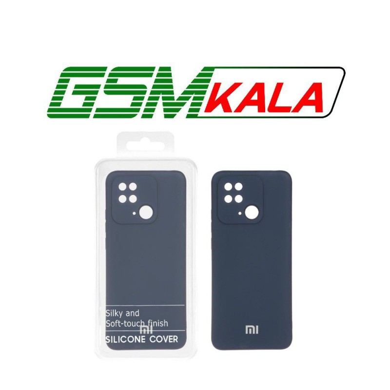 قاب نیو سیلیکون محافظ لنزدار RFF مدل Xiaomi Redmi 10C / Redmi 10 Power / Poco C40 - سرمه ای (پک دار)