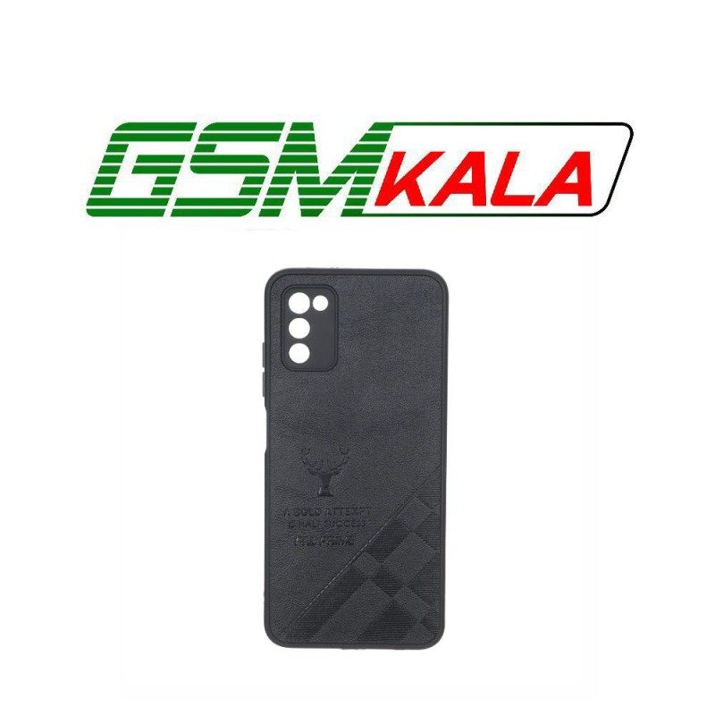 قاب طرح چرم گوزنی Pal Prime مدل Samsung Galaxy A03s / A02s - مشکی
