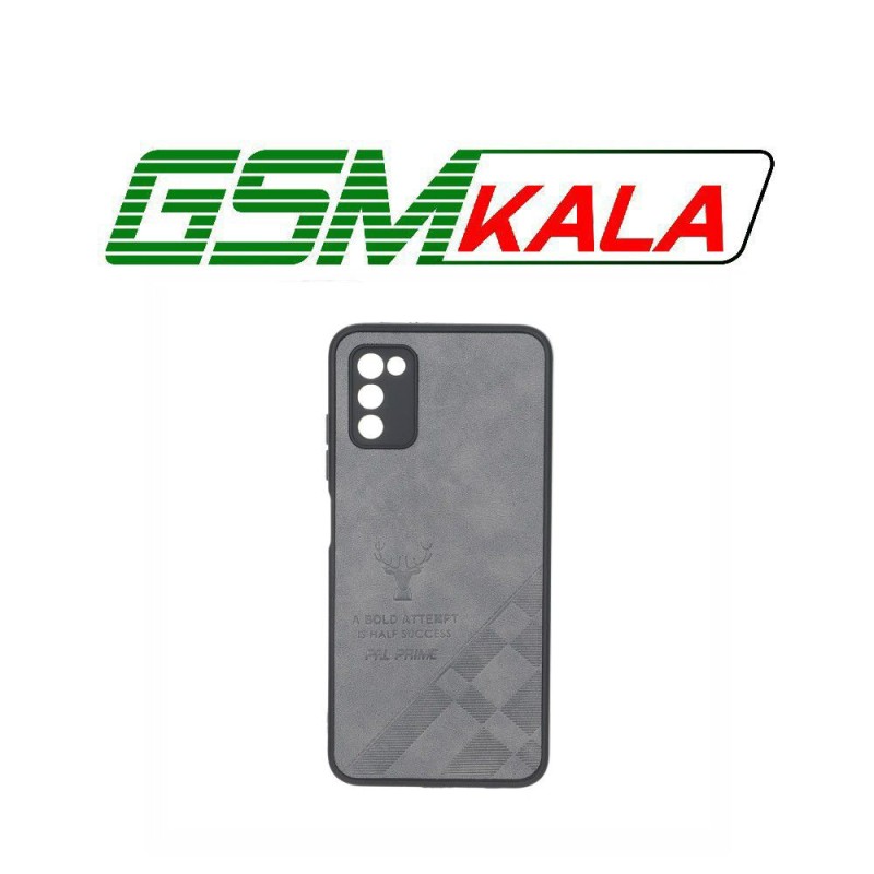 قاب طرح چرم گوزنی Pal Prime مدل Samsung Galaxy A03s / A02s - خاکستری
