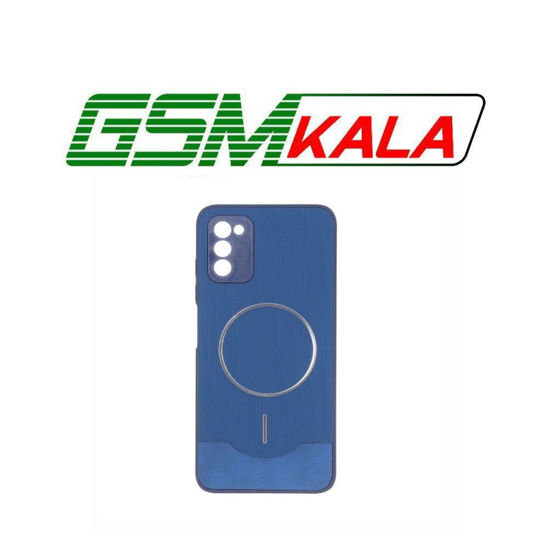 قاب Line Case جیر MagSafe فلزی محافظ لنزدار Samsung Galaxy A03s / A02s - سرمه ای