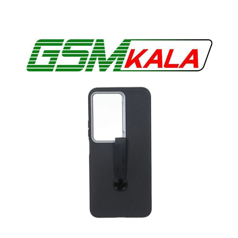 قاب Texture فینگر بند لنز سیلور Xiaomi Redmi 15 4G - مشکی