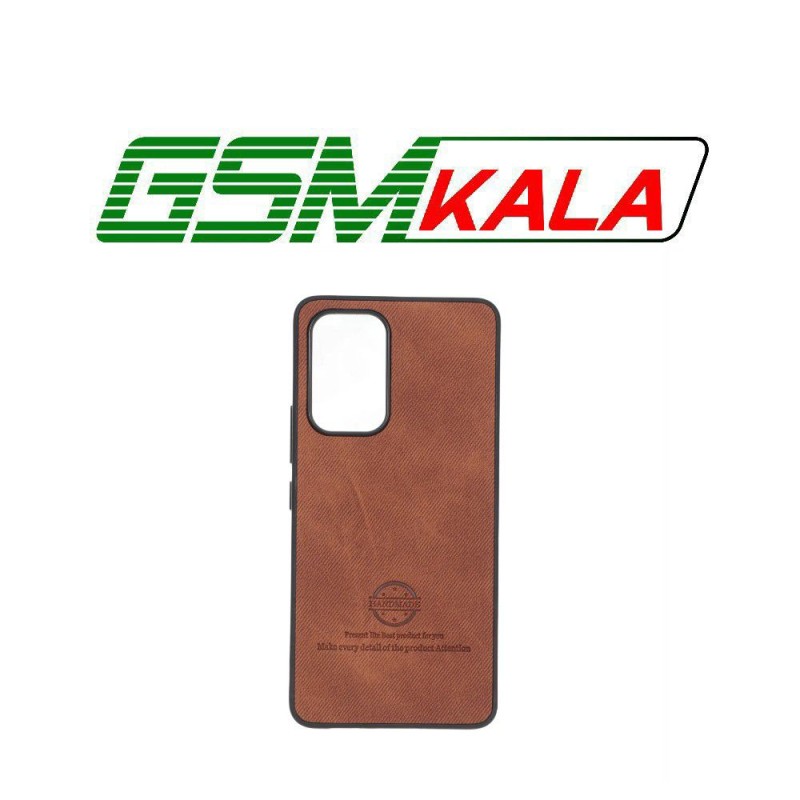 قاب HandMade جیر طرح پارچه ای Samsung Galaxy A53 - قهوه ای