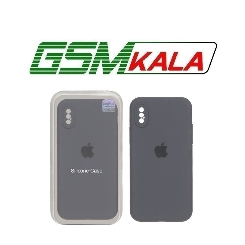 قاب سیلیکونی پاک کنی اورجینال Master Quality مدل Apple iPhone X / iPhone XS - خاکستری (پک دار)