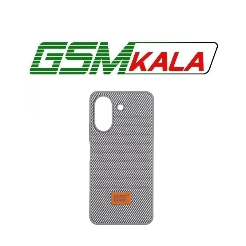 قاب Mont Blanc پافری طرح هاشور Xiaomi Redmi 13C / Poco C65 - خاکستری