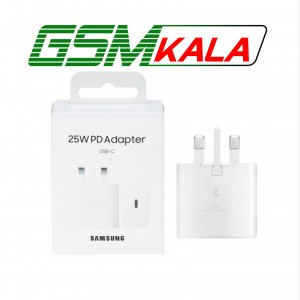 آداپتور شارژ سه پین فست و PD تک پورت SAMSUNG Type-C مدل EP-TA800 25W