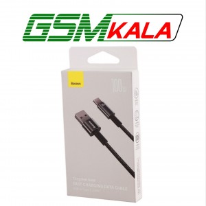 کابل تایپ سی فست شارژ Baseus Tungsten Gold CAWJ000001 6A 100W 1m