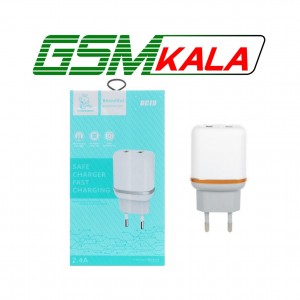 شارژر دیواری 12W دو پورت DENMEN مدل DC19