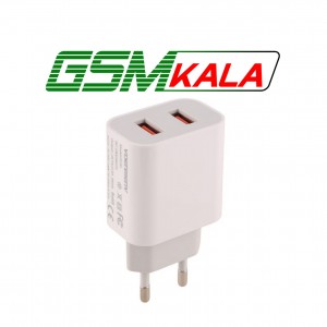 شارژر دیواری 12 وات دنمن DC05T 2.4A + کابل تایپ سی
