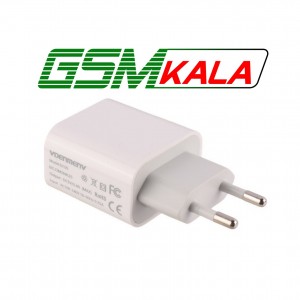 شارژر دیواری 12 وات دنمن DC05T 2.4A + کابل تایپ سی