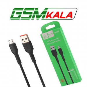 کابل میکرو یو اس بی فست شارژ Vdenmenv D42V 2.4A 1m