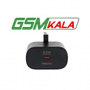 آداپتور شارژر 25W فست و PD تک پورت Tranyoo مدل T-SA3C به همراه کابل شارژ Type-C