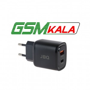 شارژر دیواری فست و PD دو پورت JBQ مدل HC-NP20 20W همراه با کابل آیفون