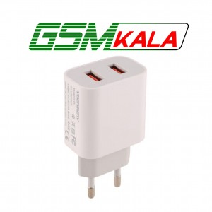 شارژر دیواری 12 وات دنمن DC05T 2.4A + کابل تایپ سی