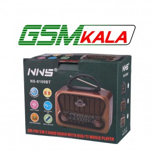 رادیو اسپیکر بلوتوثی رم و فلش خور NNS NS-8109BT