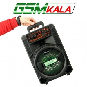 اسپیکر چمدانی بلوتوثی گلکس بیت GS-14 + میکروفون و ریموت کنترل