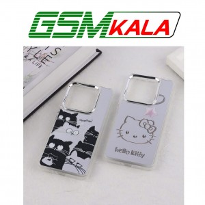 قاب آینه ای شیائومی Redmi Note 14 5G طرح دار دور محافظ متال