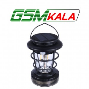 چراغ قوه فانوسی شارژی خورشیدی ریسه دار HOP-8819