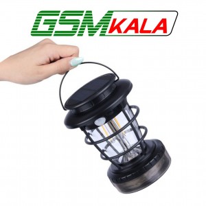 چراغ قوه فانوسی شارژی خورشیدی ریسه دار HOP-8819