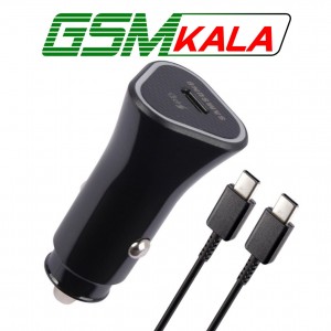 شارژر فندکی فست شارژ Samsung EP-L502 3A PD3.0 25W + کابل تبدیل تایپ سی