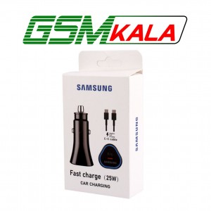 شارژر فندکی فست شارژ Samsung EP-L502 3A PD3.0 25W + کابل تبدیل تایپ سی