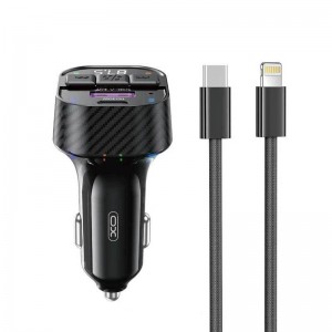 شارژر فندکی + FM Player بلوتوثی XO XO-BCC17 + کابل تبدیل آیفونی