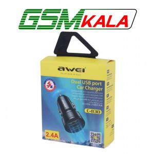 شارژر فندکی فست شارژ Awei C-830 2.4A 12W