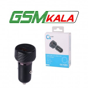 شارژر فندکی فست شارژ Oxygen AC-06 3A QC3.0 PD 60W