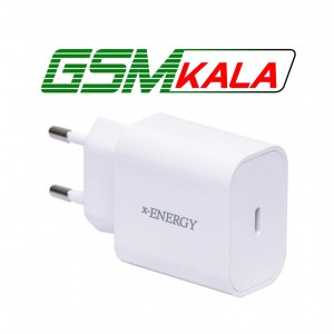شارژر دیواری 25 وات ایکس انرژی X-525C PD 3A + کابل تبدیل تایپ سی