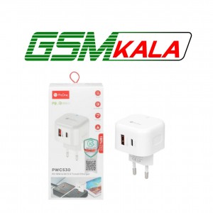 شارژر دیواری 18W فست و PD دو پورت ProOne مدل PWC530