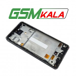 تاچ و ال سی دی OLED JC با فریم کارتن آبی گوشی سامسونگ LCD SAMSUNG A52 4G - A52S 5G
