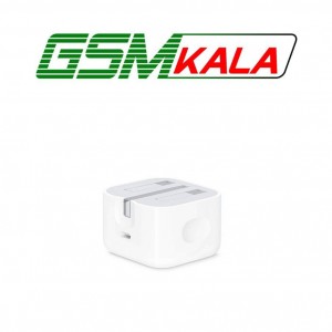 شارژر دیواری اپل 3 پین 20W - B/A - سفید - اصل چین - bew