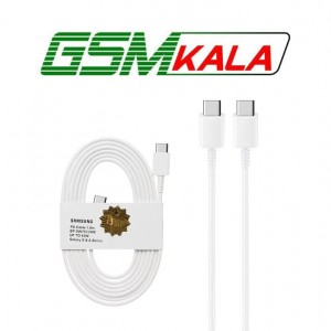 کابل شارژ 1.8 متری PD و فست SAMSUNG Type-C to Type-C 45W - سفید - DST