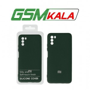 قاب نیو سیلیکون محافظ لنزدار Xiaomi Poco M3 - RFF - سبز تیره