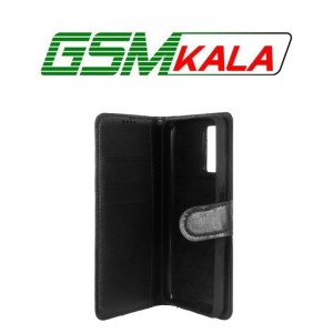 کیف موبایل چرمی مگنتی محافظ لنزدار Xiaomi Poco M3 - Redmi 9T 4G - مشکی