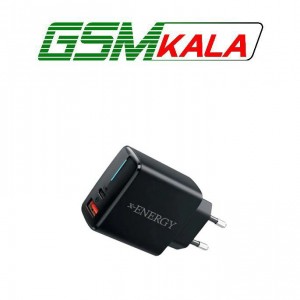 شارژر دیواری فست و PD دو پورت X-Energy مدل X-525N 25W - مشکی