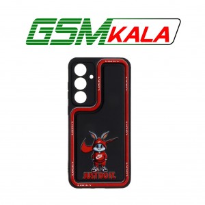 قاب Solid Case منحنی LUCKY طرح دار Samsung Galaxy S24 FE - کد 100