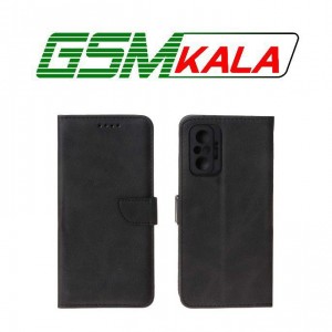 کیف چرمی موبایل مگنتی محافظ لنزدار Xiaomi Redmi Note 10 Pro 4G - Redmi Note 10 Pro Max - مشکی