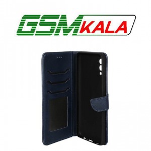 کیف چرمی موبایل مگنتی محافظ لنزدار Xiaomi Redmi Note 10 Pro 4G - Redmi Note 10 Pro Max - سرمه ای