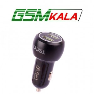 شارژر فندکی فست شارژ TSCO TCG 38 3A QC3.0 PD 36W + کابل تایپ سی