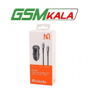 شارژر فندکی فست شارژ Mcdodo CC-7493 QC PD 3A 30W + کابل تایپ سی
