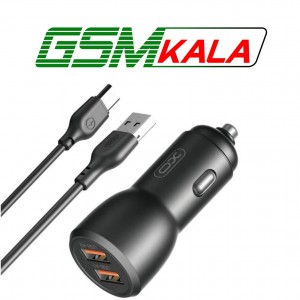 شارژر فندکی فست شارژ XO XO-CC55 3A 18W + کابل تایپ سی
