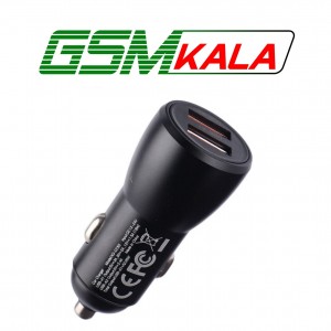 شارژر فندکی فست شارژ XO XO-CC55 3A 18W + کابل تایپ سی