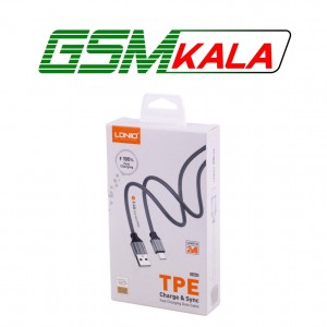 کابل آیفونی فست شارژ Ldnio LS442 2.4A 2m