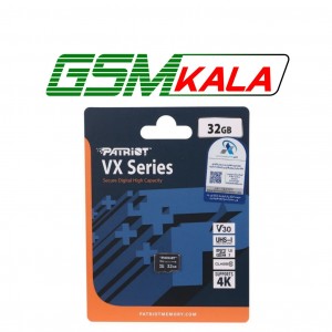 رم میکرو 32 گیگ پاتریوت Patriot VX Series V30 U3 C10 90MB/s