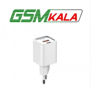 شارژر دیواری فست شارژ Ldnio A2318C 2Port 3A QC3.0 PD 20W + کابل تایپ سی