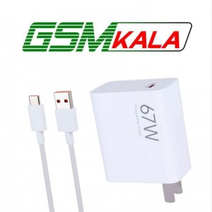 شارژر دیواری 67 وات شیائومی MDY-15-EQ 3A سر جعبه + کابل تایپ سی