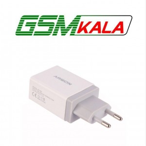 شارژر دیواری فست شارژ Arson AN-88 2.1A PD 10.5W + کابل 3 سر