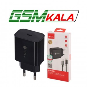 شارژر دیواری فست شارژ ProOne PWC501 3A PD 25W Type-C + کابل تبدیل تایپ سی