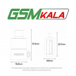 تبدیل USB3.0 OTG به تایپ سی یسیدو GS31